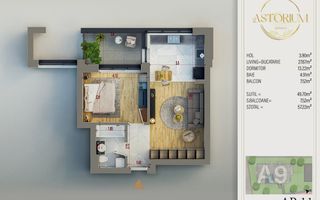 Apartament 2 cam,Piscina, Direct Dez, Comision 0, Titan - Poză 3