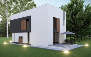 Vila eficienta energetic Tunari, strada publica, POMPA SI PANOURI SOLARE - Poză 3