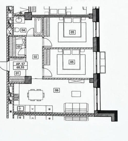 Vânzare, apartament cu 2 camere+living, bd. Renaşterii Naţionale - Poză 2