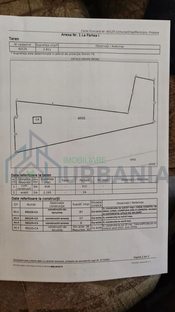 Casa de vacanță în Probota, Iași, pe teren intravilan de 2800 mp - Poză 1