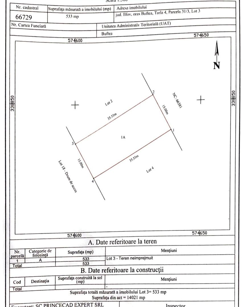 Teren 533 mp - Buftea - Poză 4