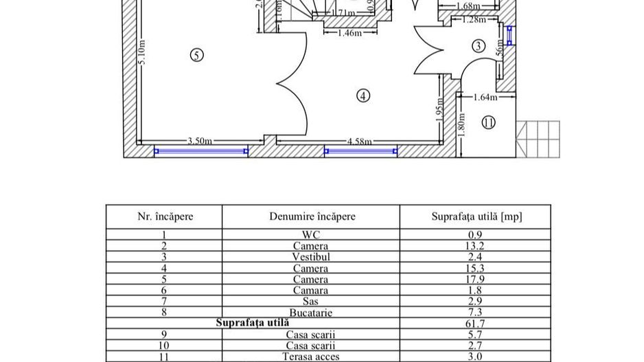 OPORTUNITATE UNICĂ | VILĂ INDIVIDUALĂ  | ZONA PARCUL CAROL - Schiță 15