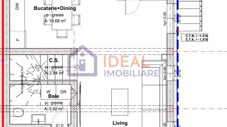 Duplex Modern cu 4 camere, Intabulat, in Cartierul Arhitectilor - Schiță 11