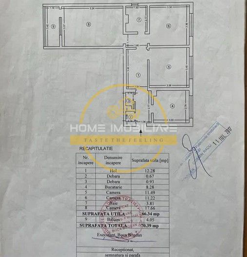 Apartament cu 3 camere/ 70 mp/ mobilat și utilat/ zona Alexandru cel Bun - Poză 8