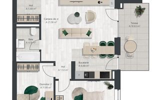 Apartament nou cu 3 camere | Denya Forest - Poză 10