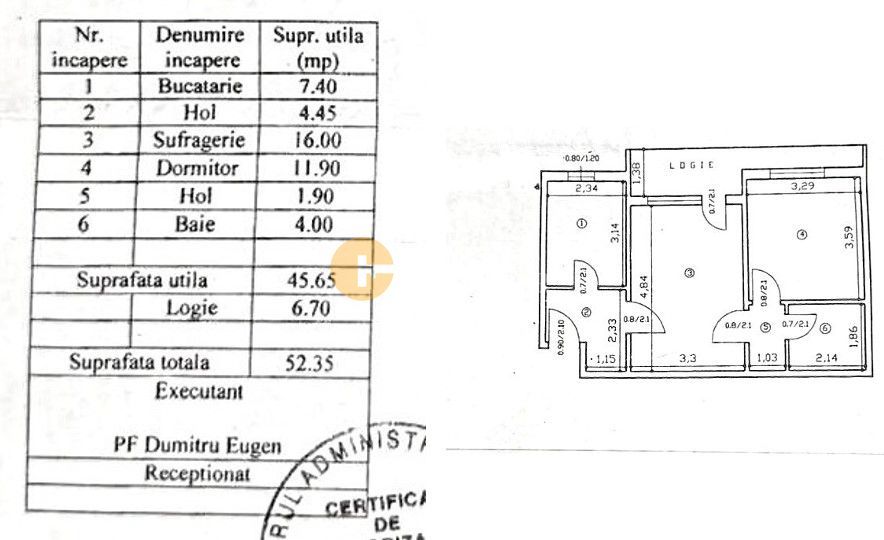 2 Camere SemiDecomandat - Etaj 2 - Podu Ros - Poză 2