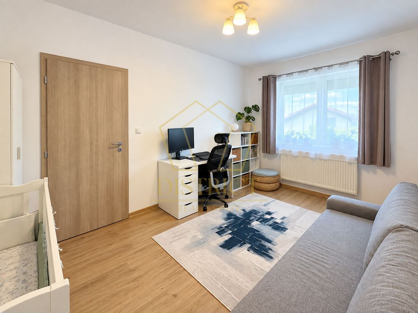 Apartament Superb cu 3 camere mobilat | terasa de 12 mp | Giroc | asfalt. - Poză 10