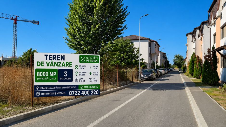 Teren premium pentru dezvoltatori – 3 deschideri, utilități pe teren - Poză 24