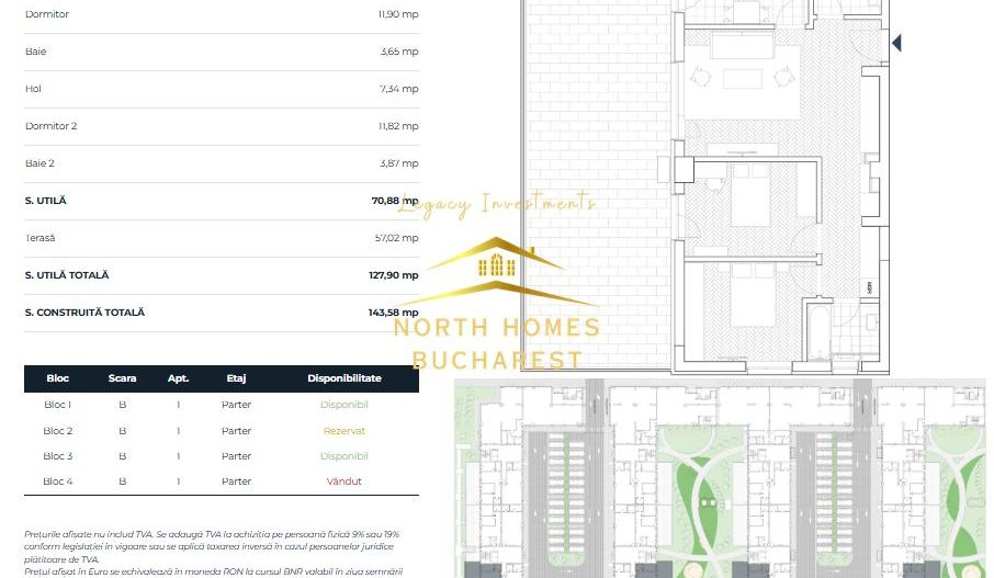 Apartament de 3 camere, 2 bai, terasa 20 mp, centrala, Comision 0 - Poză 13
