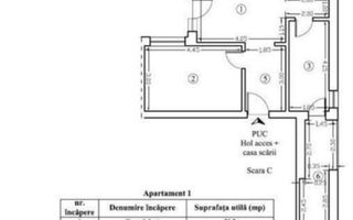 Zona Coresi, 2 camere ,59 mp,  cu grădină proprie și  loc de parcare. - Poză 11