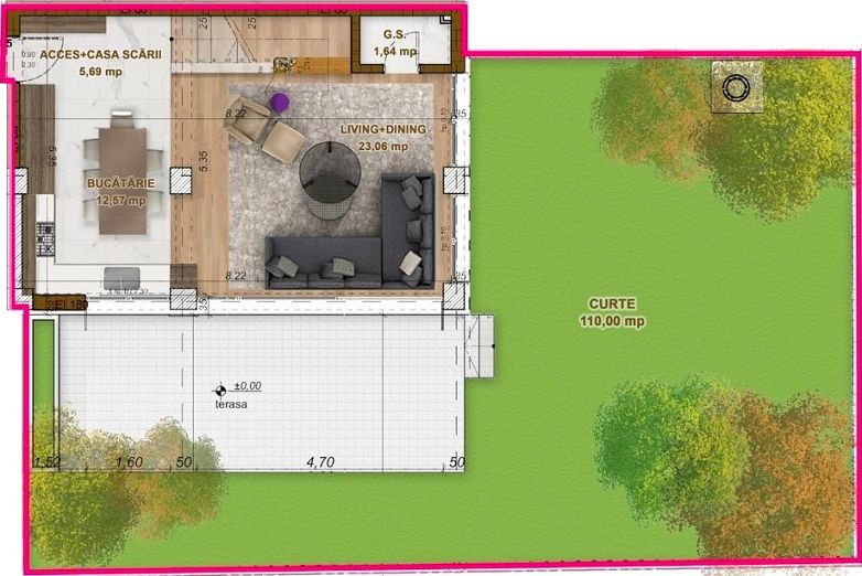 Apartament de vânzare 3 cam în Natural Residence - Poză 1