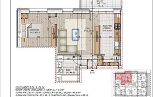 Apartament 2 camere Theodor Pallady Metrou Nicolae Teclu - Poză 1