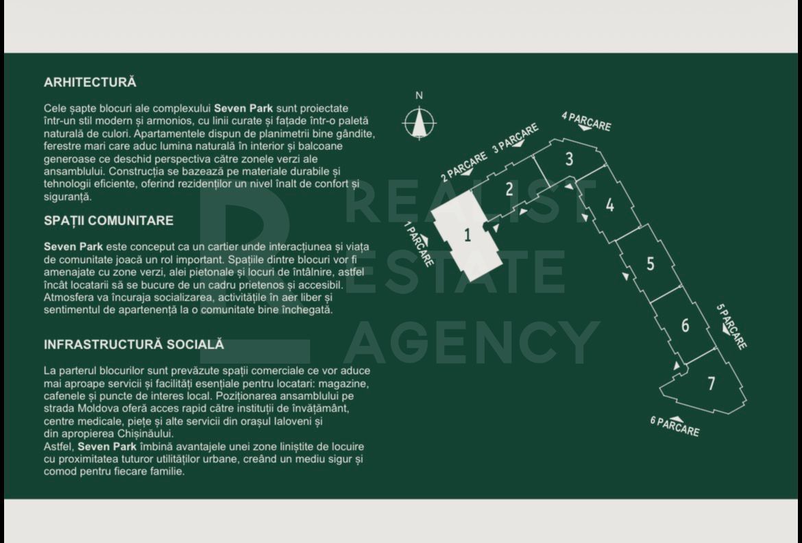 Vânzare, apartament 2 camere, complexul SEVEN Park - Ialoveni - Poză 7