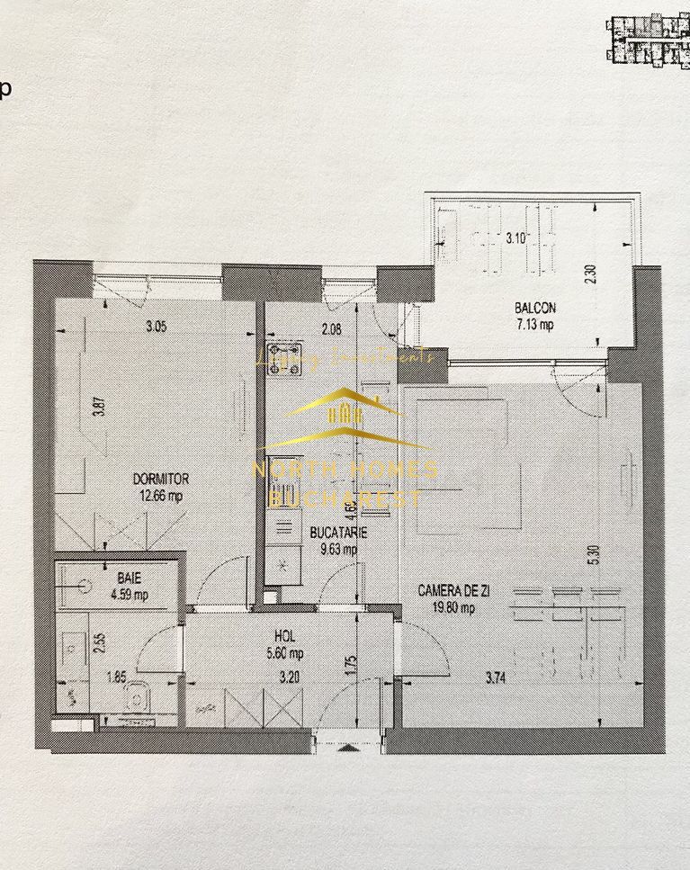 Apartament 2 camere Nusco Aurel Vlaicu Pipera - Poză 9