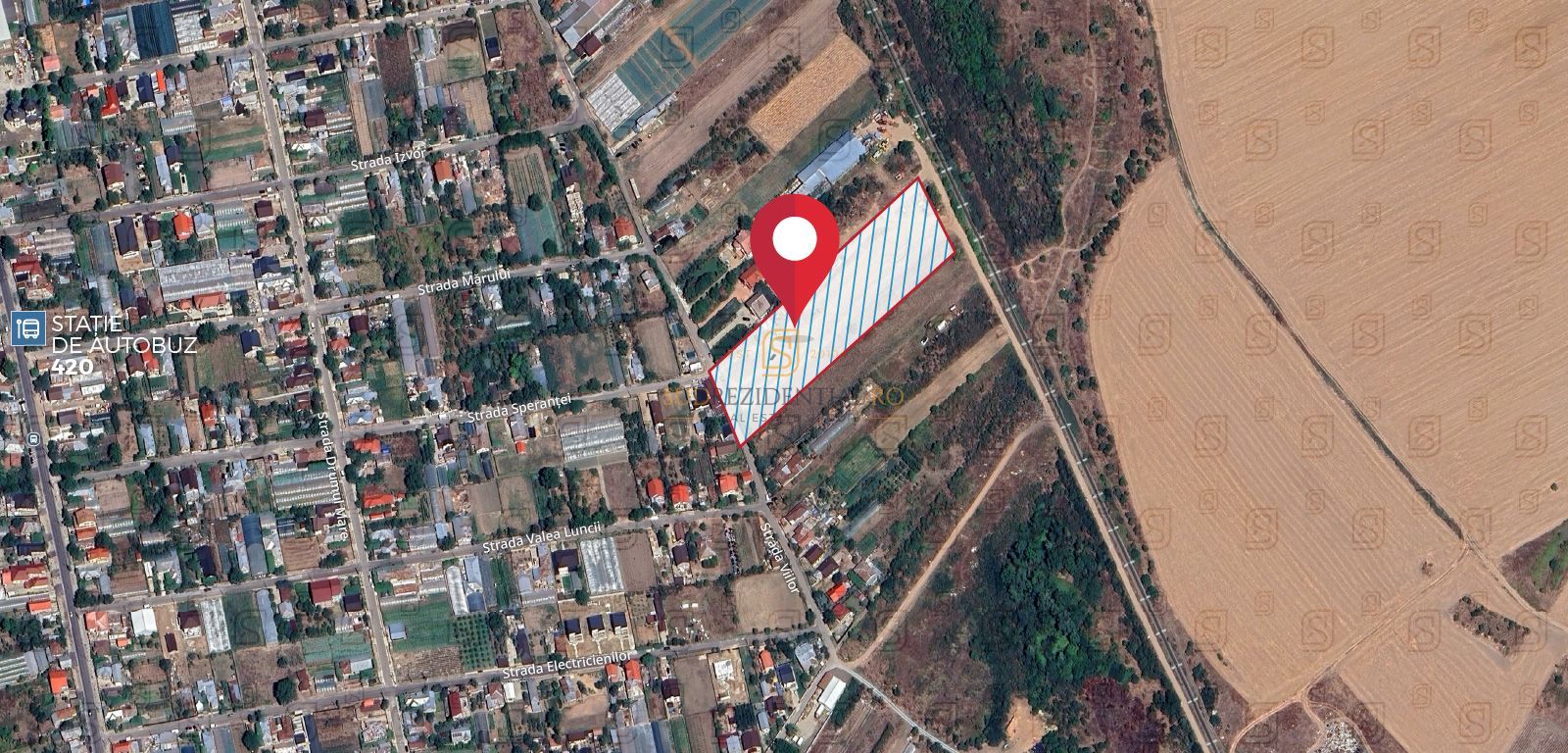 Teren intravilan 7.172 mp, Deschidere 36 ml, Vidra, Cretesti - Poză 2