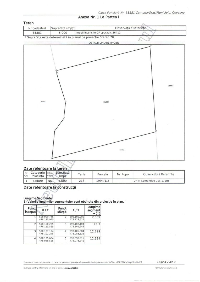 Teren extravilan 5000 MP Comandau - Poză 2