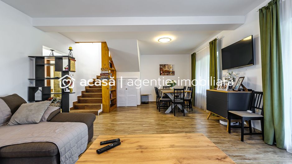 Casă cu mansardă, nouă, mobilată și utilată, în cartier Athena - Poză 5