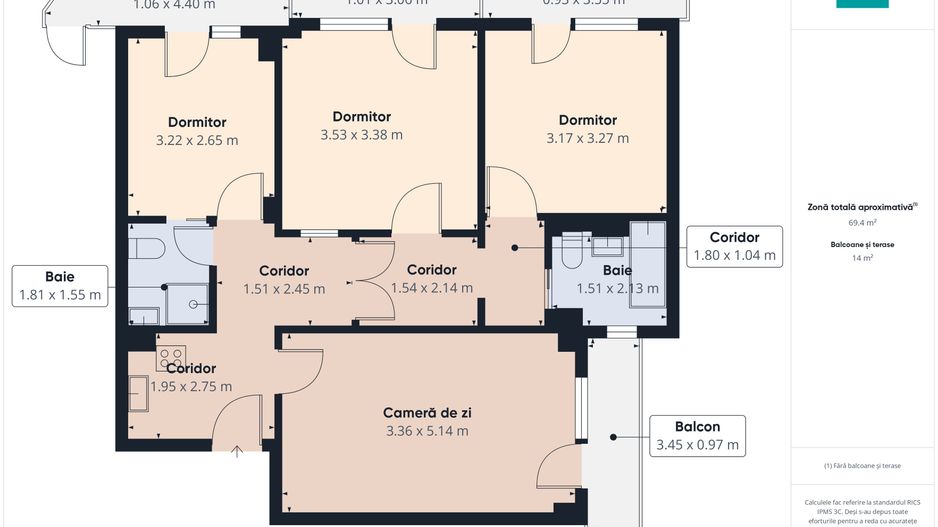 Apartament exclusivist 4 camere 70mp | Malul Begăi - Poză 6