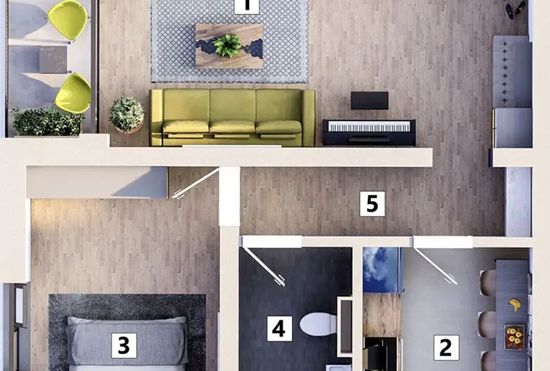 Apartament 2 camere cu loc de parcare inclus - Poză 19