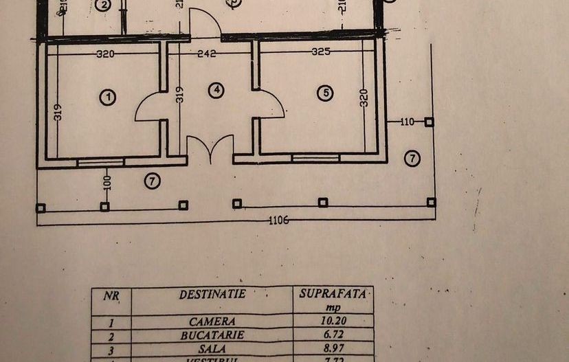 Casa 3 camere Parter Giurgiu Com Bucsani - Schiță 5