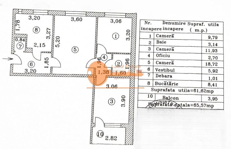 Apartament 3 camere complet renovat, centrala – Drumul Taberei - Schiță 27
