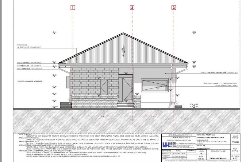 Teren cu proiect de casa pe parter langa Bucuresti - Poză 1