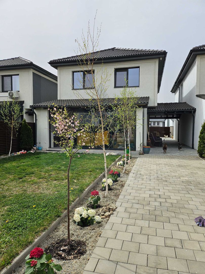 Casa moderna 4 camere 2 bai teren 500 mp terasa si pod in Selimbar - Poză 9