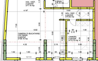 Apartament 2 camere Mărăști – clădire nZEB -  localizare Premium - Schiță 2