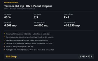 Teren 6.667 mp // *2S+P+4E* / Otopeni - Poză 3