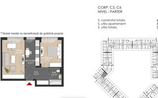 VANZARE 2 CAMERE | STRAULESTI | PISCINA PRIVATA A COMPLEXULUI - Schiță 8