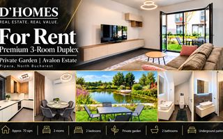 For Rent | Premium 3-Room Duplex | Garden | Avalon Estate - Poză 1