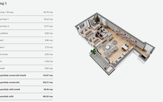 APARTAMENT 3 CAMERE | IN INIMA BUCURESTIULUI | PROIECT NOU - Poză 8