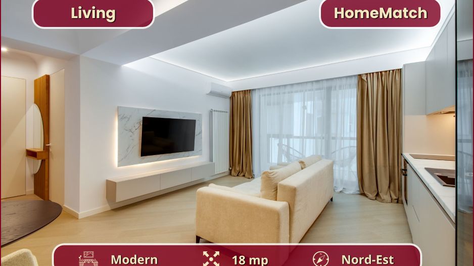 Cortina North || 2 camere || Finisaje de lux || Parcare || Comision 0% - Poză 3