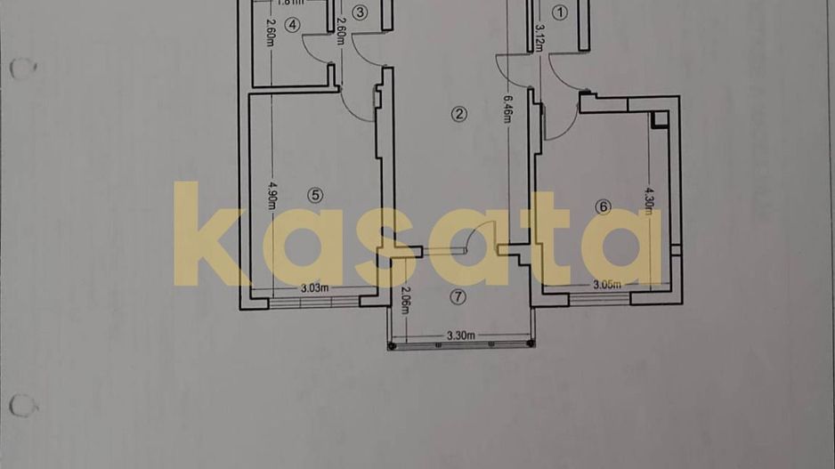 3 Camere | Valea Oltului | Bloc 2014 | Loc de parcare disponibil - Schiță 7