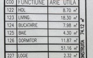 Apartament 2 camere, bloc nou, P+3, Ap.08, Et. 1, Bl.2 - CP2440199 - Poză 7