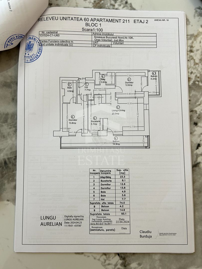 Rond Pipera - Pipera Plaza - 3 camere - Schiță 21