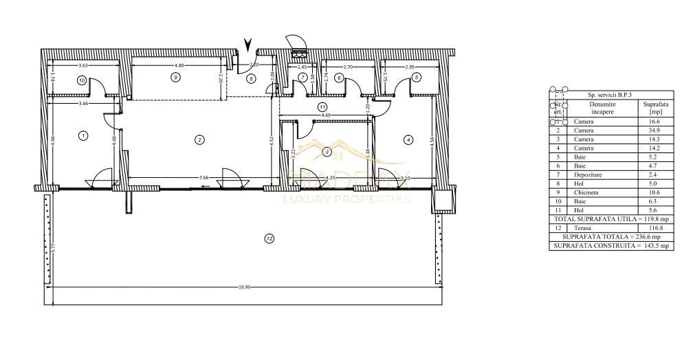Apartament LUX 4 camere // terasa 116mp // vedere parc // Floreasca - Poză 24