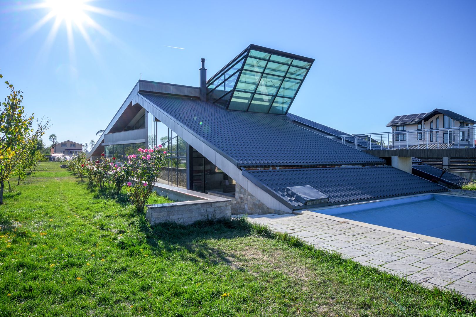 Vilă Futuristă: Eleganță & Inovație la limita pădurii, piscină, 4500mp - Poză 3