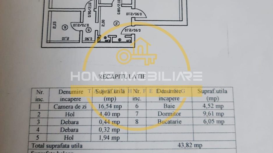 Apartament cu 2 camere/ 44mp/ zona Alexandru cel Bun - Poză 12