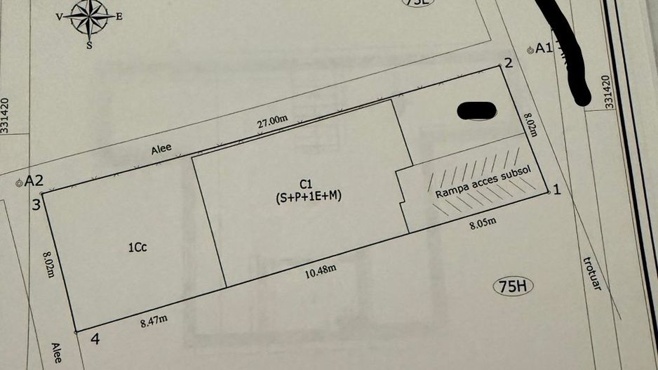 Vila D+P+ E1+M || CURTE PROPRIE SI GARAJ || EXPOZITIEI - Schiță 28
