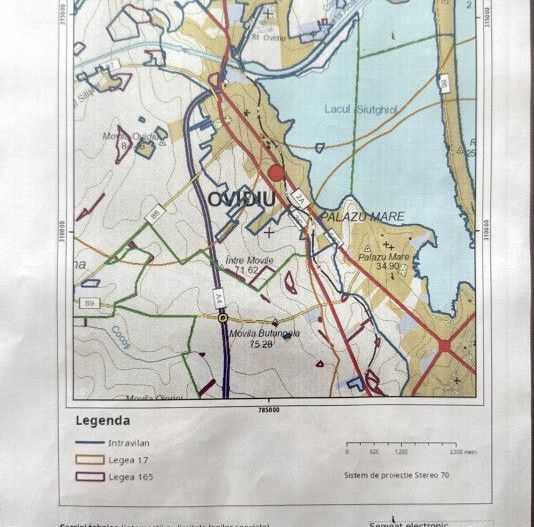 Ovidiu - Teren intravilan 990 mp, colt, pozitie excelenta - Poză 2