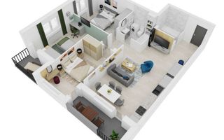 Apartament INTABULAT LA CHEIE, 4 camere, Sibiu - Schiță 7