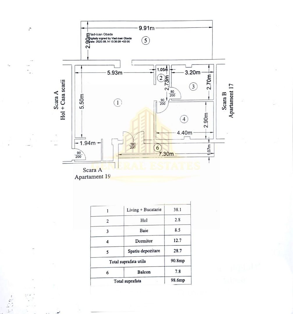 Vânzare apartament spațios- 98 mp-Valea Adâncă- Parcare Cadou - Poză 16