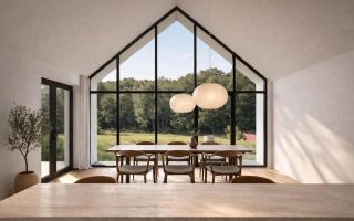 Casa individuala superba, cu arhitectura scandinava, moderna - langa padure, teren generos - Poză 5