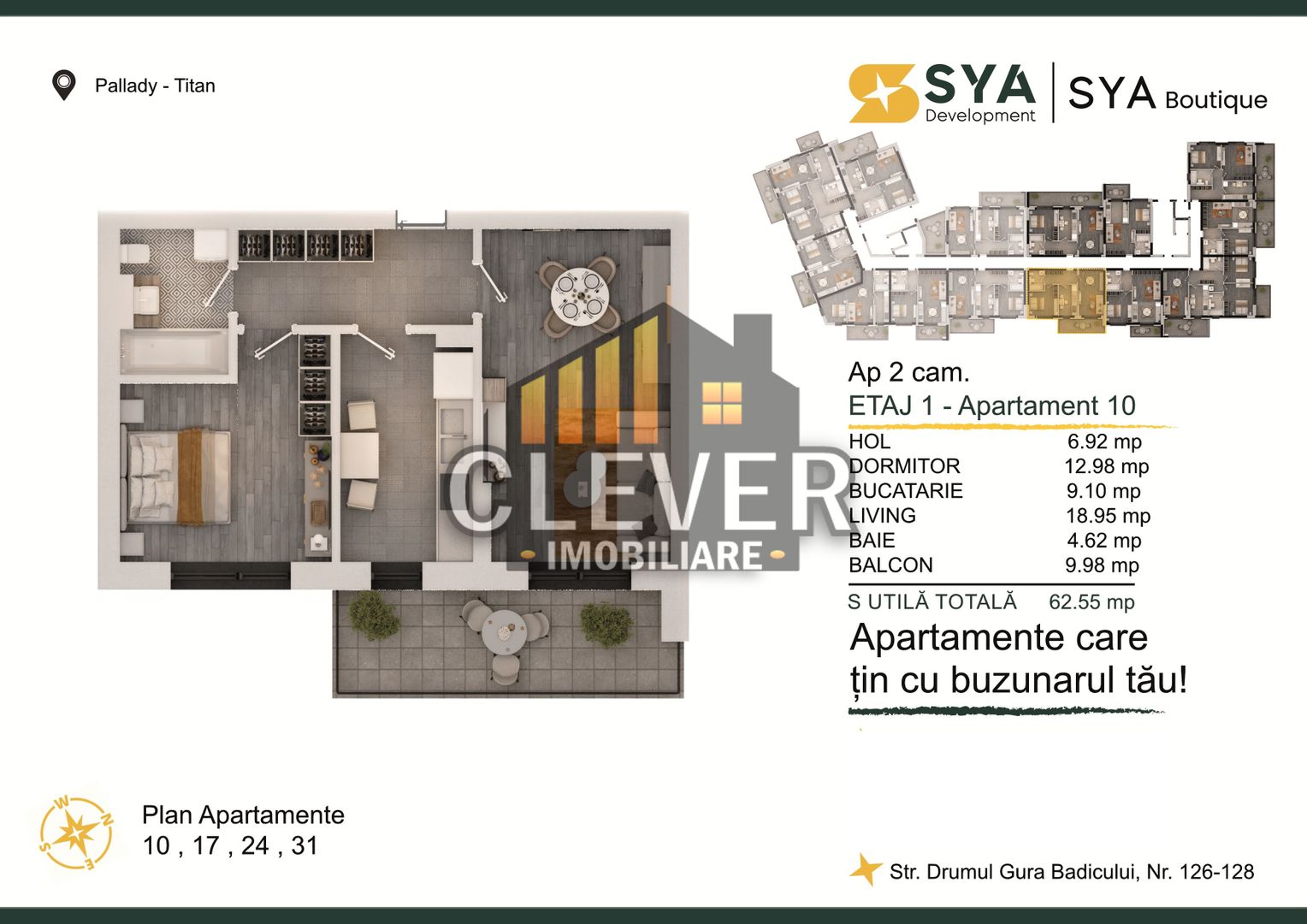 Ap 2 camere decomandat Pallady,  Discount parcare, Comision 0% - Poză 1