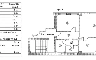 Fundeni -Aleea Capidava- 2 camere - NOU ! - Schiță 20
