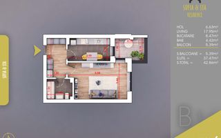 Garsoniera Spatioasa, Titan-Pallady,Metrou - Poză 3