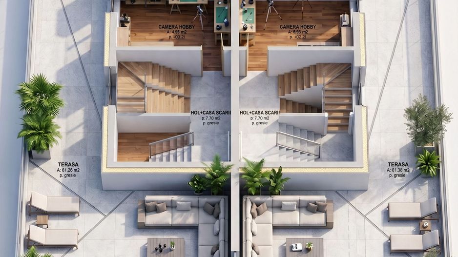Duplex semifinisat, zona Donath Park - Poză 10