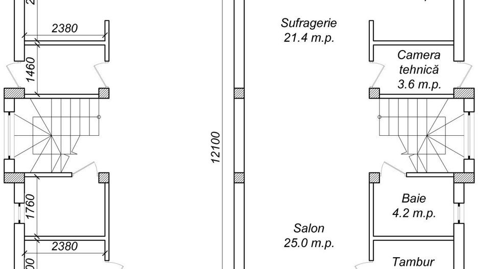 Duplex Ialoveni  140 mp, 3 ari teren - Poză 11