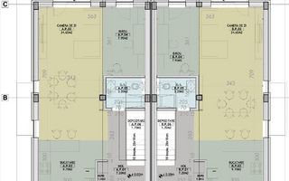 VILA 4 CAMERE TUNARI| PERETI INDIVIDUALI -TOATE UTILITATILE - Schiță 25